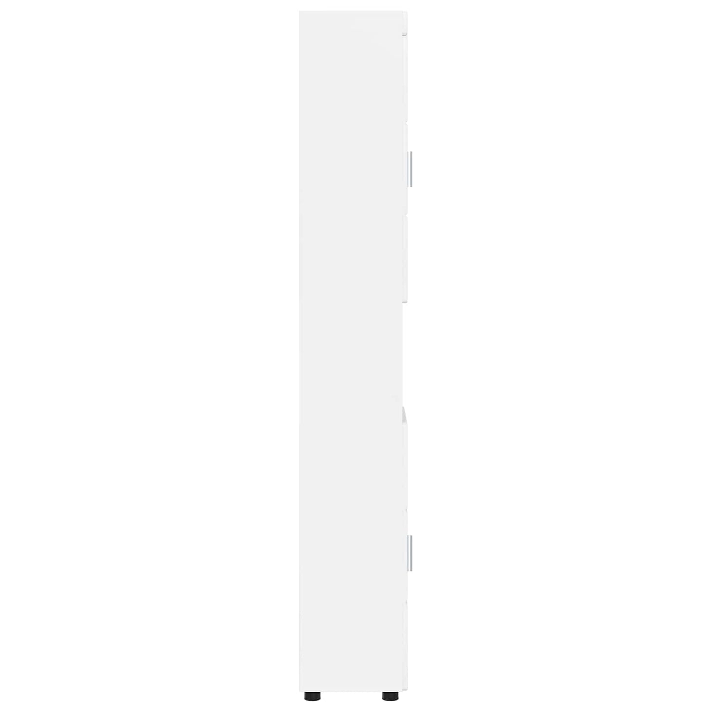 vidaXL Bathroom Cabinet Set TULUM High Gloss White 37 x 31.5 x 203 cm