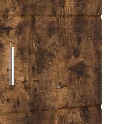 vidaXL Bathroom Cabinet Set TULUM Smoked Oak 37 x 31.5 x 203 cm