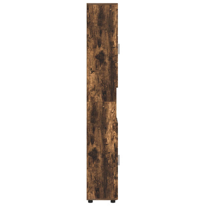vidaXL Bathroom Cabinet Set TULUM Smoked Oak 37 x 31.5 x 203 cm