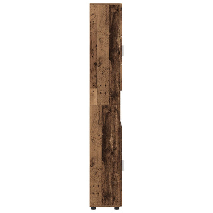 vidaXL Bathroom Cabinet Set TULUM Old Wood 37 x 31.5 x 203 cm