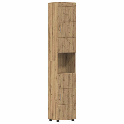 vidaXL Bathroom Cabinet Set TULUM Artisan Oak 37 x 31.5 x 203 cm