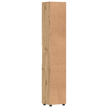 vidaXL Bathroom Cabinet Set TULUM Artisan Oak 37 x 31.5 x 203 cm