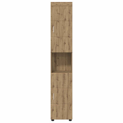 vidaXL Bathroom Cabinet Set TULUM Artisan Oak 37 x 31.5 x 203 cm