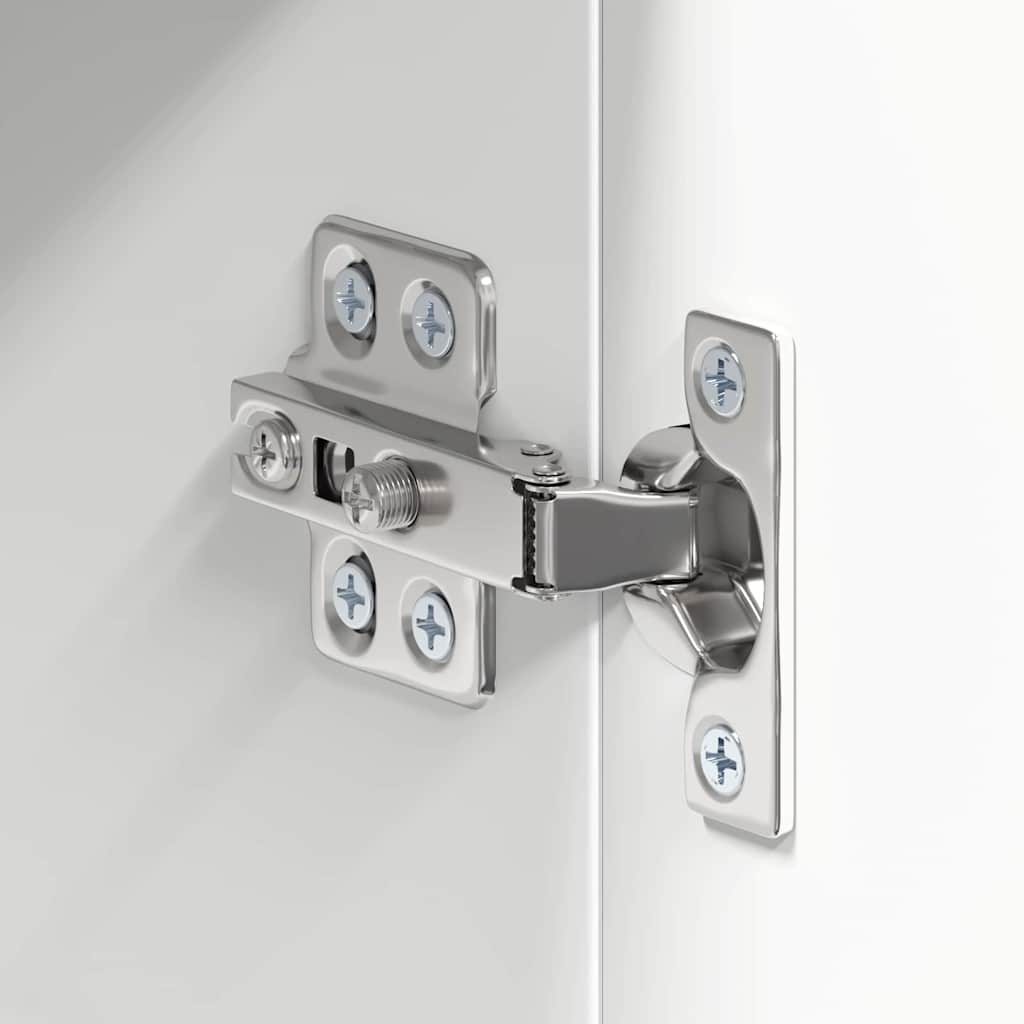 vidaXL Bathroom Mirror Cabinet with Door TULUM White 60 x 16.5 x 78 cm