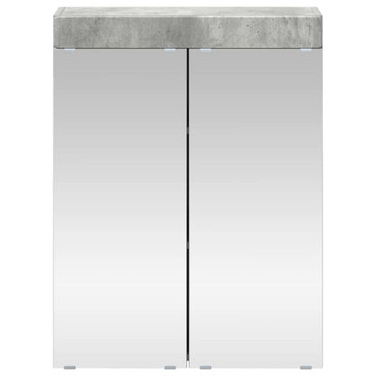 vidaXL Bathroom Mirror Cabinet TULUM Concrete Grey 60 x 16.5 x 78 cm