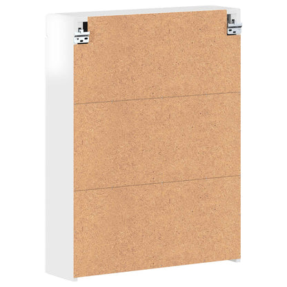 vidaXL Bathroom Mirror Cabinet TULUM High Gloss White Engineered Wood