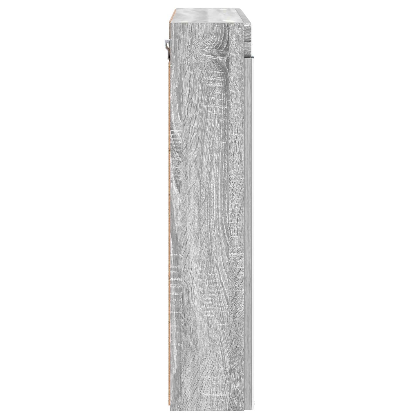vidaXL Bathroom Mirror Cabinet TULUM Grey Sonoma 60 x 16.5 x 78 cm