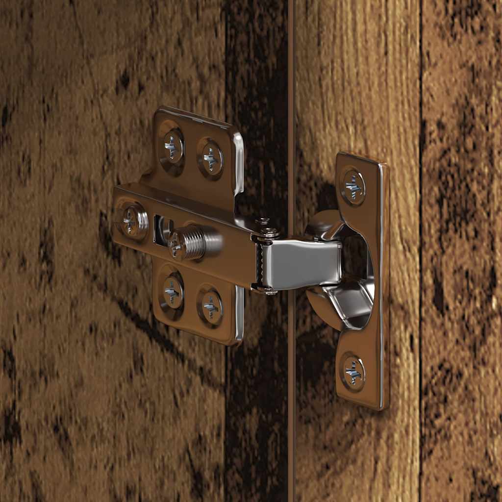 vidaXL Bathroom Mirror Cabinet TULUM Old Wood 60 x 16.5 x 78 cm