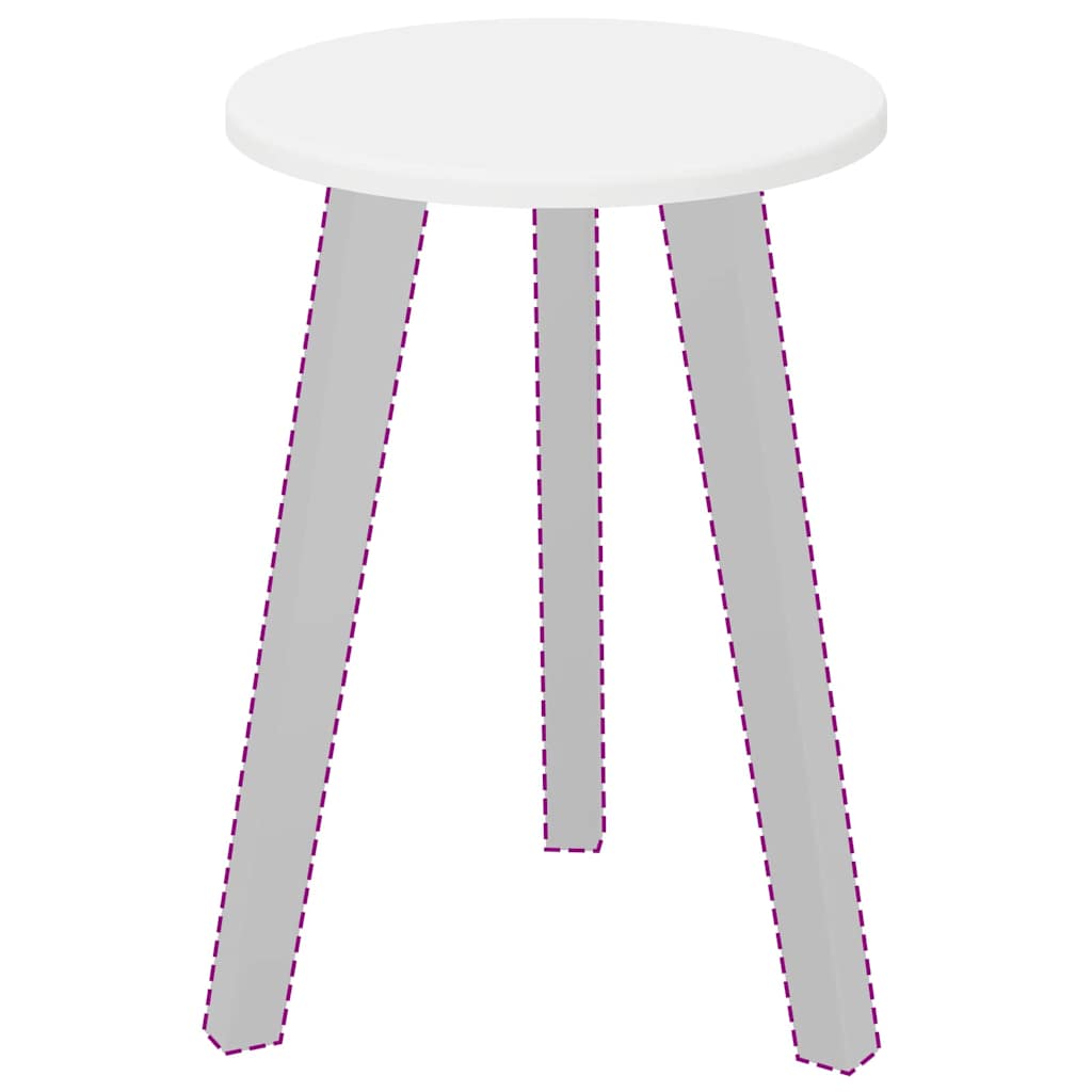 vidaXL Table Top Ø 30 x 1.5 cm Round Engineered Wood White