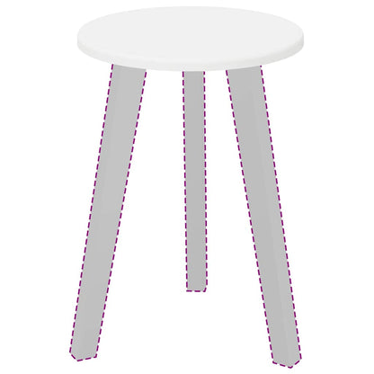 vidaXL Table Top Ø 30 x 1.5 cm Round Engineered Wood White
