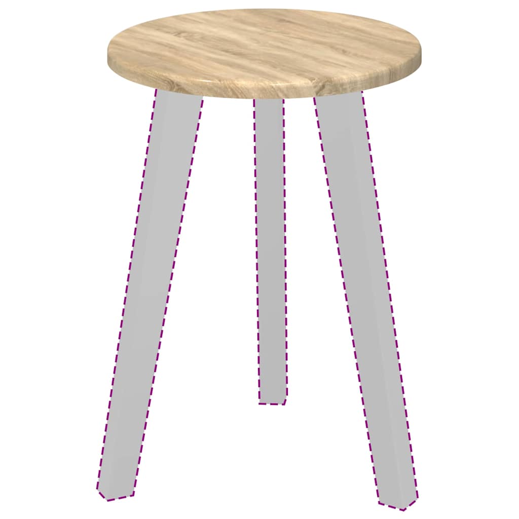 vidaXL Table Top Sonoma oak Ø 30 x 1.5 cm Engineered Wood