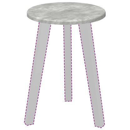 vidaXL Table Top Ø 30 x 1.5 cm Round Engineered Wood Concrete Grey