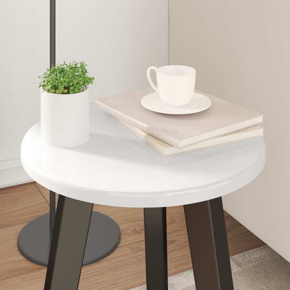 vidaXL Table Top Ø 30 x 1.5 cm Round Engineered Wood High Gloss White