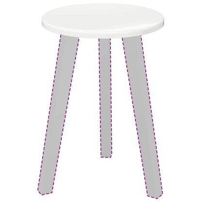 vidaXL Table Top Ø 30 x 1.5 cm Round Engineered Wood High Gloss White