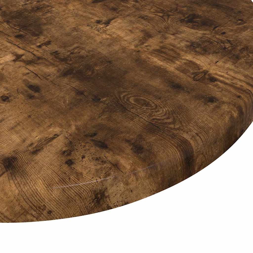 vidaXL Table Top Ø 30 x 1.5 cm Round Engineered Wood Smoked Oak
