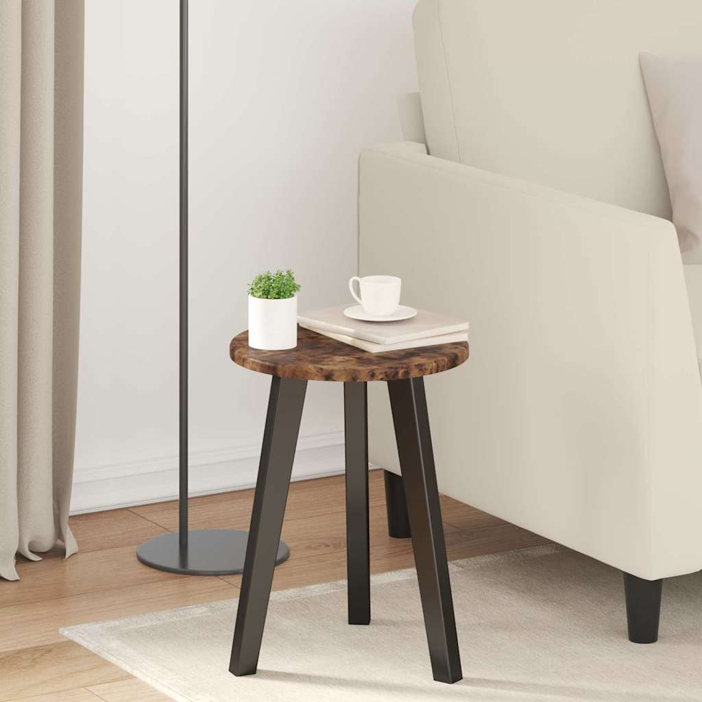 vidaXL Table Top Ø 30 x 1.5 cm Round Engineered Wood Smoked Oak