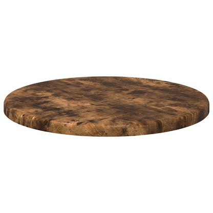 vidaXL Table Top Ø 30 x 1.5 cm Round Engineered Wood Smoked Oak