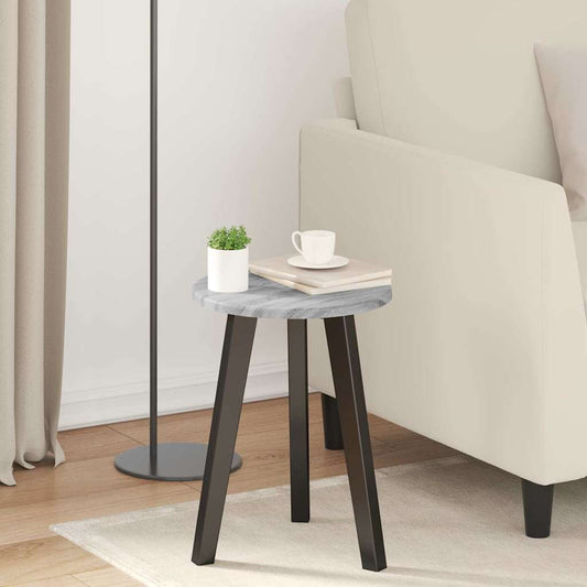 vidaXL Table Top Ø 30 x 1.5 cm Round Engineered Wood Grey Sonoma