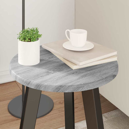 vidaXL Table Top Grey Sonoma Ø 30 x 1.5 cm Engineered Wood