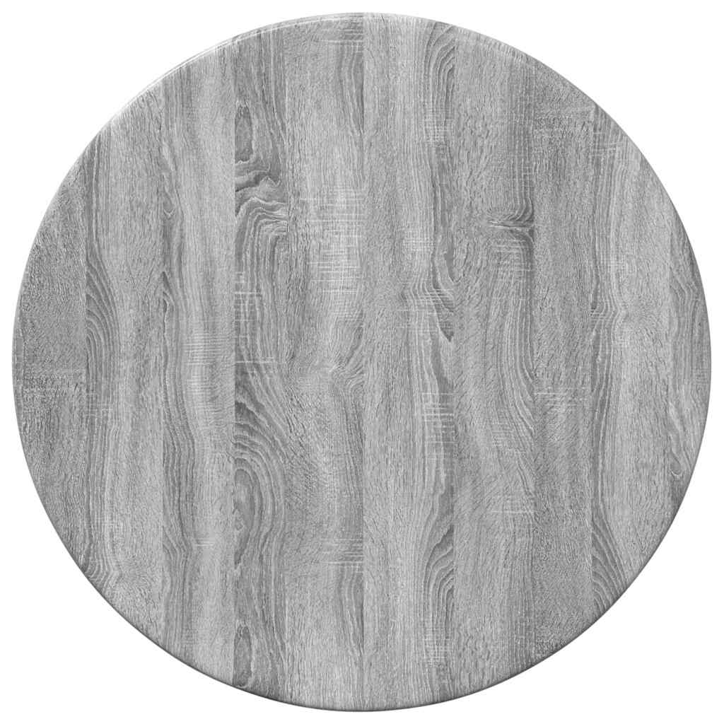 vidaXL Table Top Grey Sonoma Ø 30 x 1.5 cm Engineered Wood