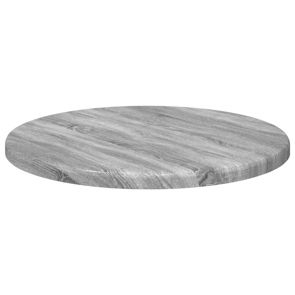 vidaXL Table Top Grey Sonoma Ø 30 x 1.5 cm Engineered Wood