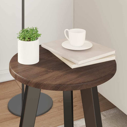 vidaXL Table Top Brown oak Ø 30 x 1.5 cm Engineered Wood