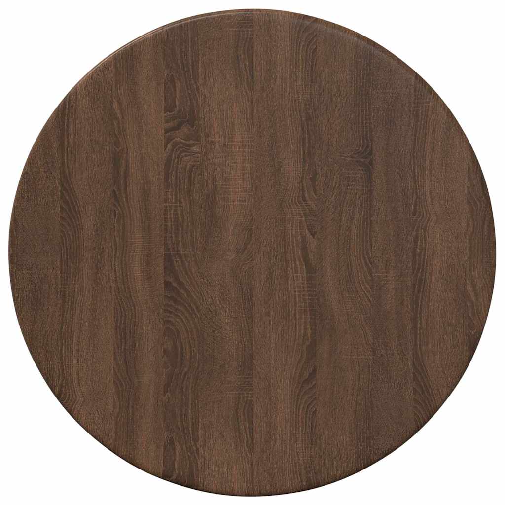 vidaXL Table Top Brown oak Ø 30 x 1.5 cm Engineered Wood