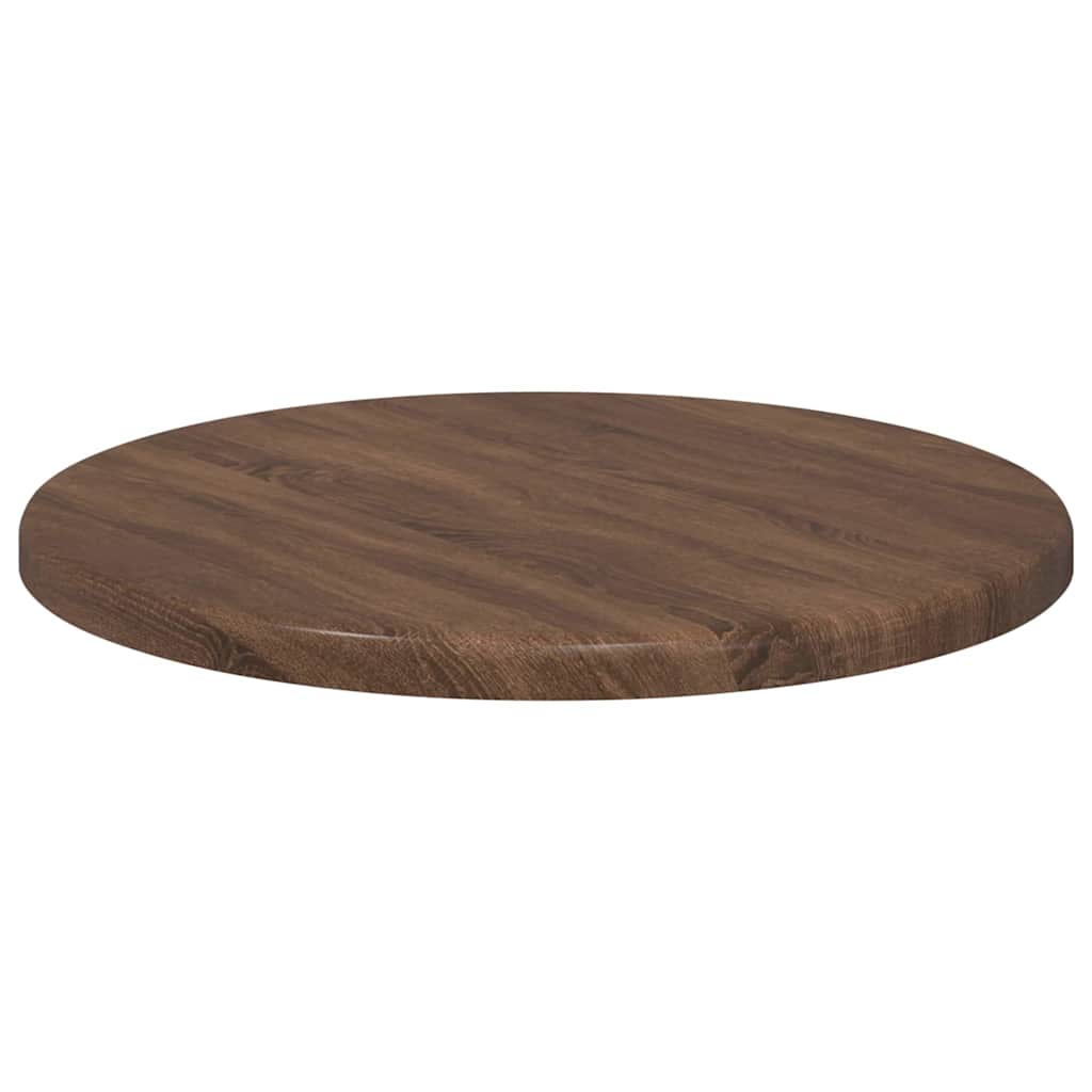 vidaXL Table Top Brown oak Ø 30 x 1.5 cm Engineered Wood