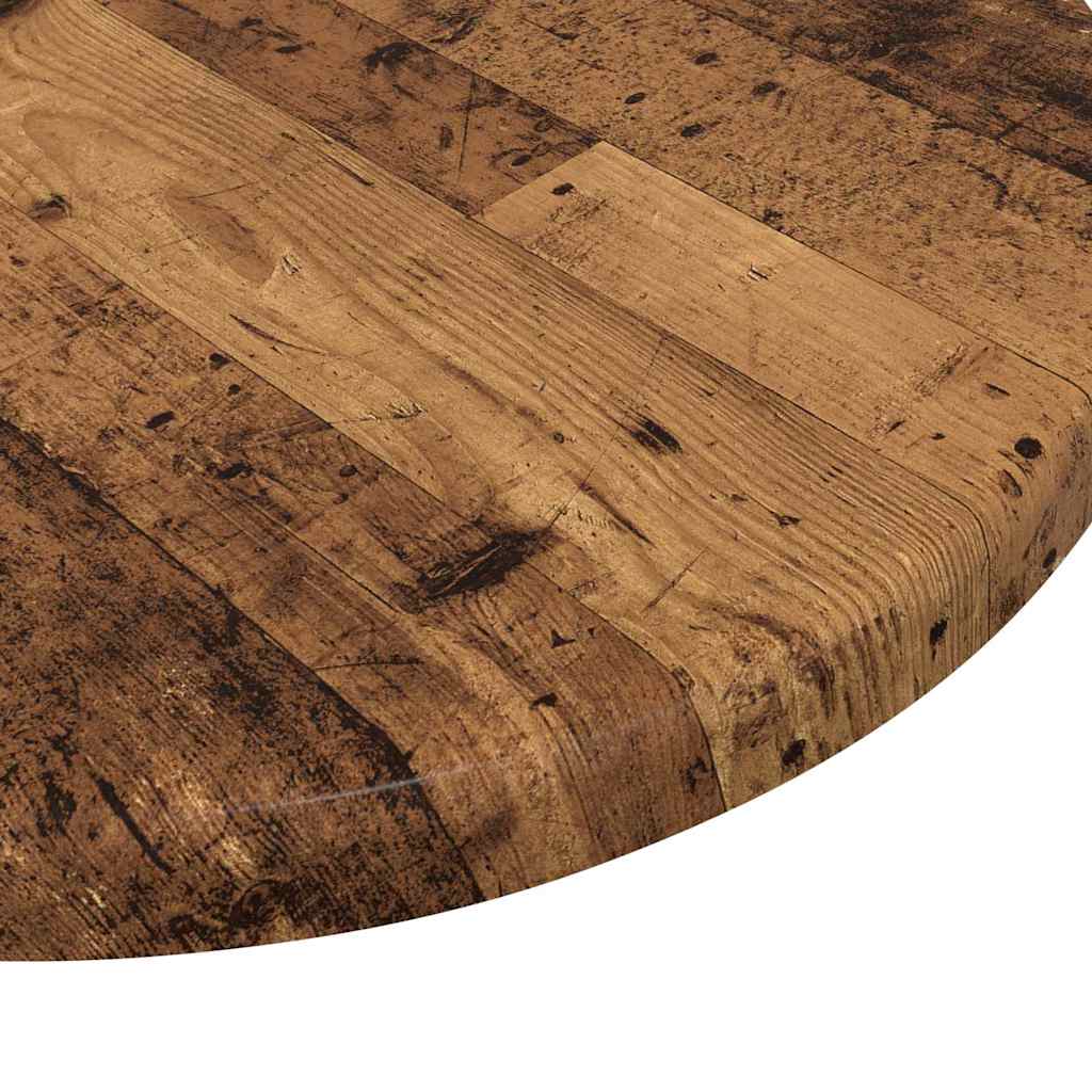 vidaXL Table Top Ø 30 x 1.5 cm Round Engineered Wood Old Wood