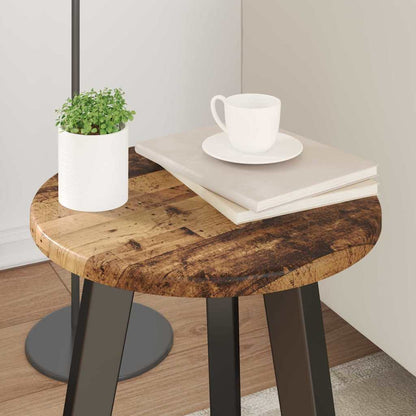vidaXL Table Top Ø 30 x 1.5 cm Round Engineered Wood Old Wood