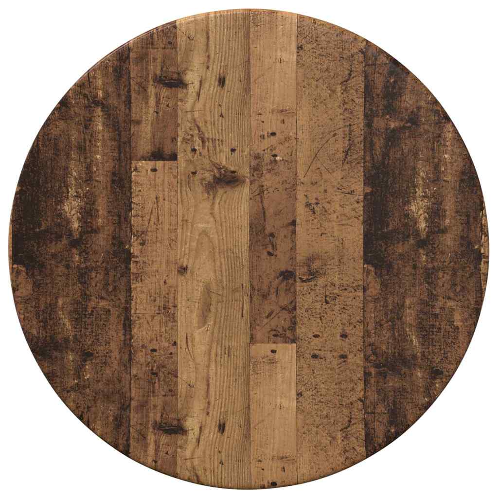 vidaXL Table Top Ø 30 x 1.5 cm Round Engineered Wood Old Wood