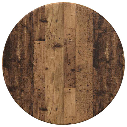 vidaXL Table Top Ø 30 x 1.5 cm Round Engineered Wood Old Wood