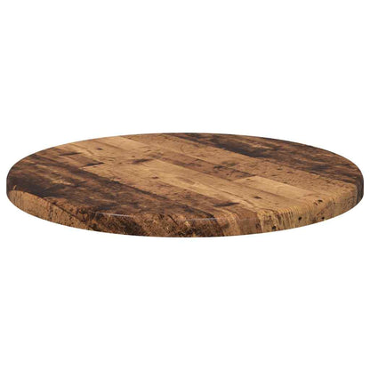 vidaXL Table Top Ø 30 x 1.5 cm Round Engineered Wood Old Wood