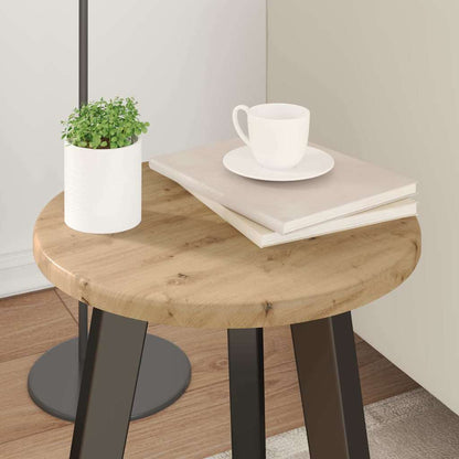 vidaXL Table Top Artisan oak Ø 30 x 1.5 cm Engineered Wood