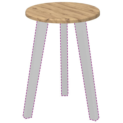 vidaXL Table Top Artisan oak Ø 30 x 1.5 cm Engineered Wood