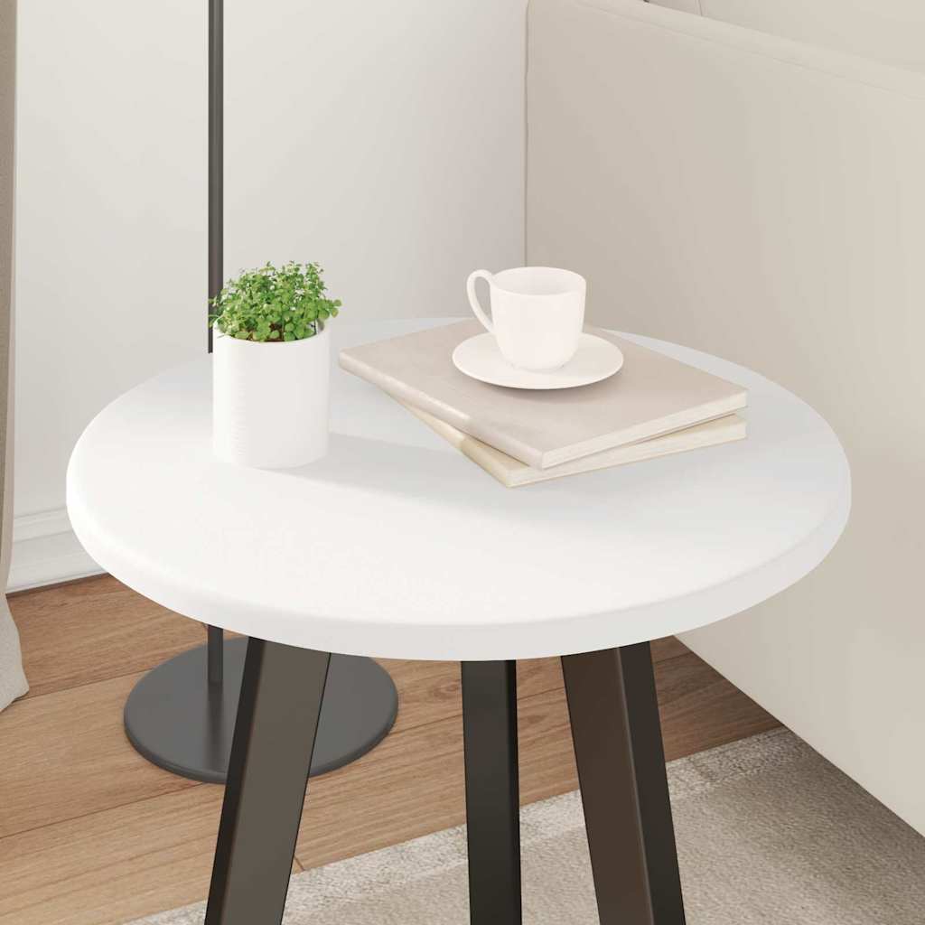 vidaXL Table Top Ø 40 x 1.5 cm Round Engineered Wood White
