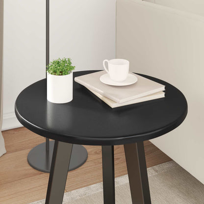 vidaXL Table Top Ø 40 x 1.5 cm Round Engineered Wood Black