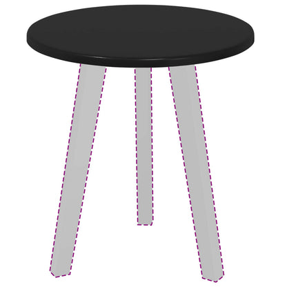 vidaXL Table Top Ø 40 x 1.5 cm Round Engineered Wood Black