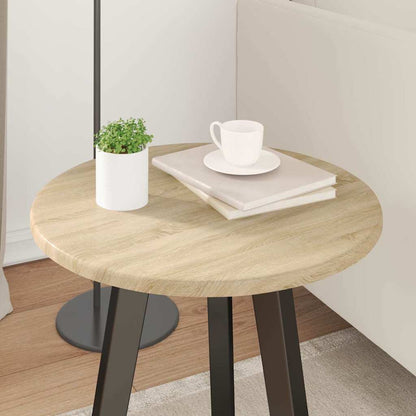 vidaXL Table Top Ø 40 x 1.5 cm Round Engineered Wood Sonoma Oak
