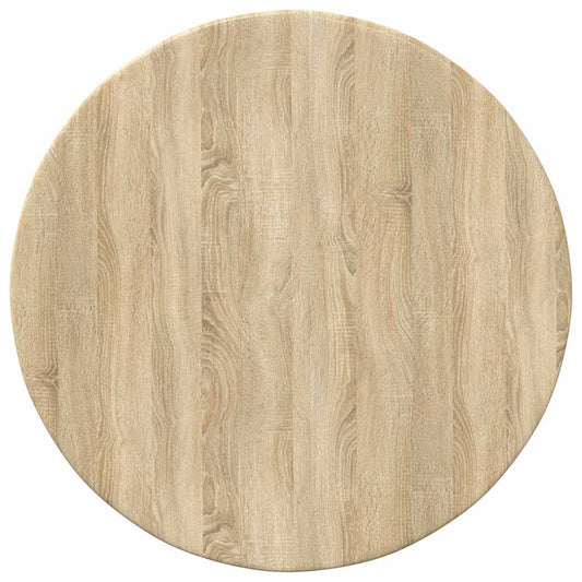 vidaXL Table Top Ø 40 x 1.5 cm Round Engineered Wood Sonoma Oak