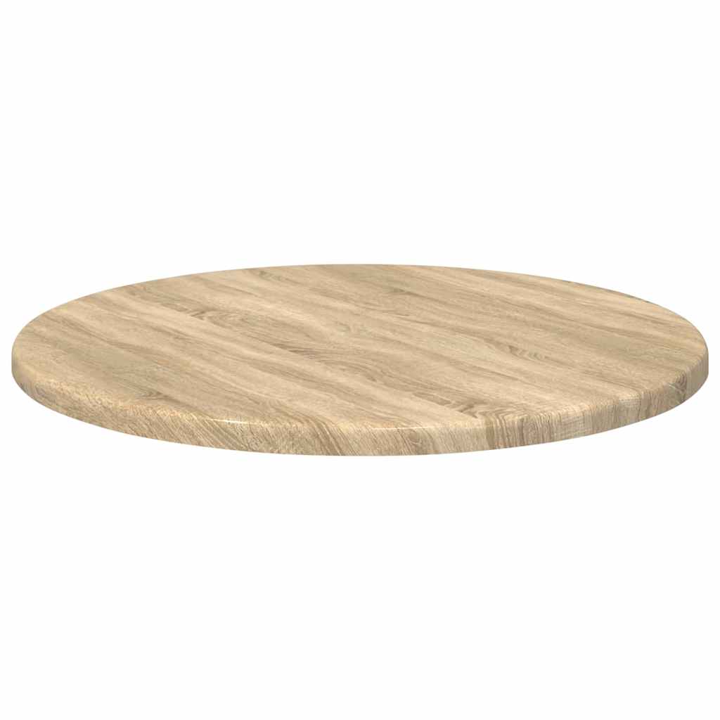 vidaXL Table Top Ø 40 x 1.5 cm Round Engineered Wood Sonoma Oak