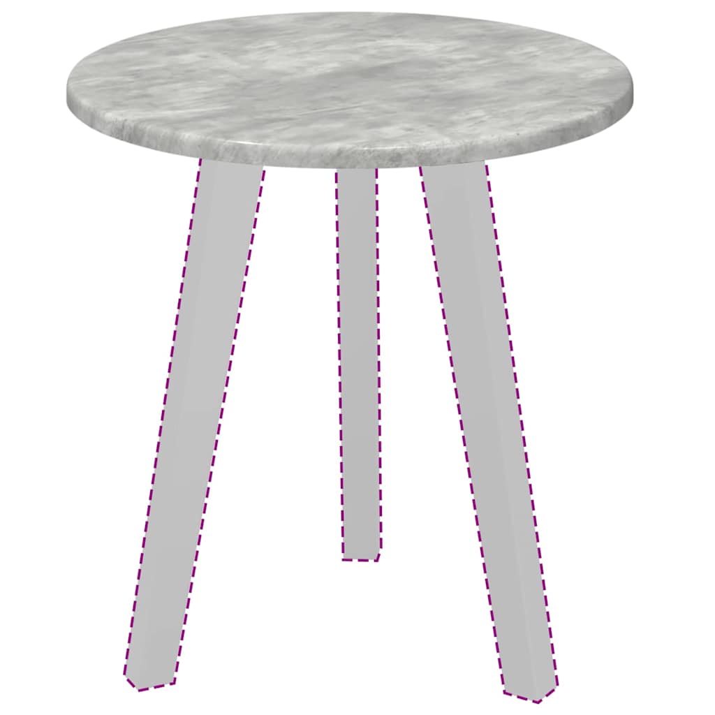 vidaXL Table Top Ø 40 x 1.5 cm Round Engineered Wood Concrete Grey