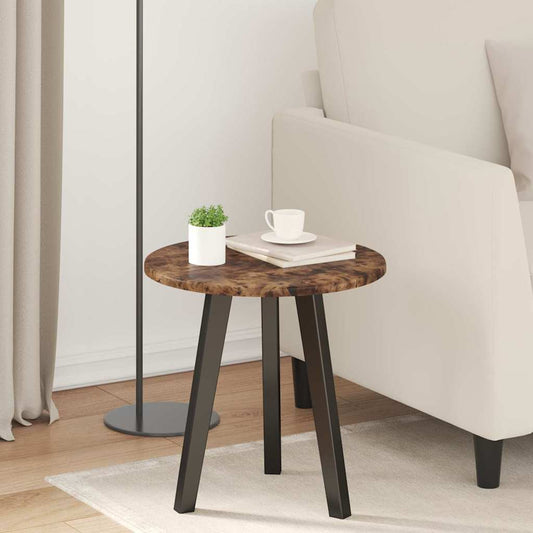vidaXL Table Top Smoked oak Ø 40 x 1.5 cm Engineered Wood