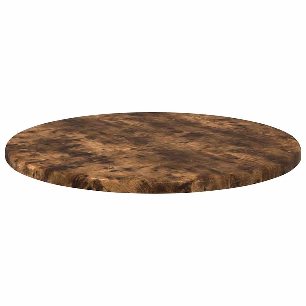 vidaXL Table Top Smoked oak Ø 40 x 1.5 cm Engineered Wood