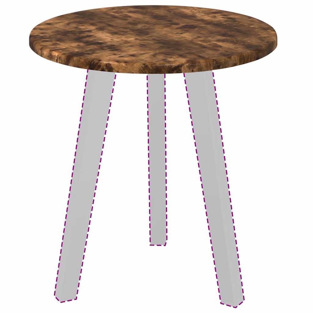 vidaXL Table Top Smoked oak Ø 40 x 1.5 cm Engineered Wood
