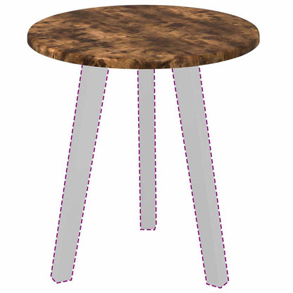 vidaXL Table Top Smoked oak Ø 40 x 1.5 cm Engineered Wood