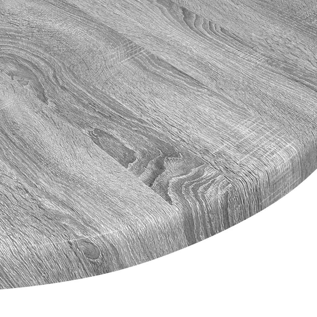 vidaXL Table Top Grey sonoma Ø 40 x 1.5 cm Engineered Wood
