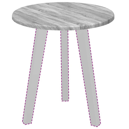 vidaXL Table Top Grey sonoma Ø 40 x 1.5 cm Engineered Wood