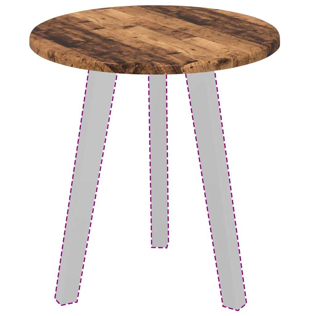 vidaXL Table Top Old wood Ø 40 x 1.5 cm Engineered Wood