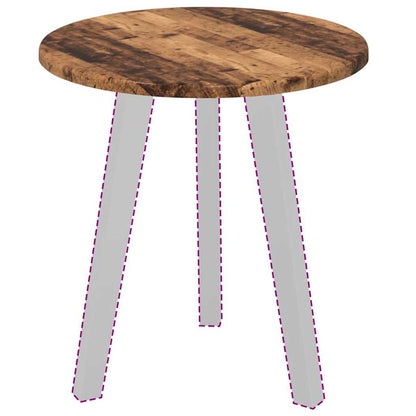 vidaXL Table Top Old wood Ø 40 x 1.5 cm Engineered Wood
